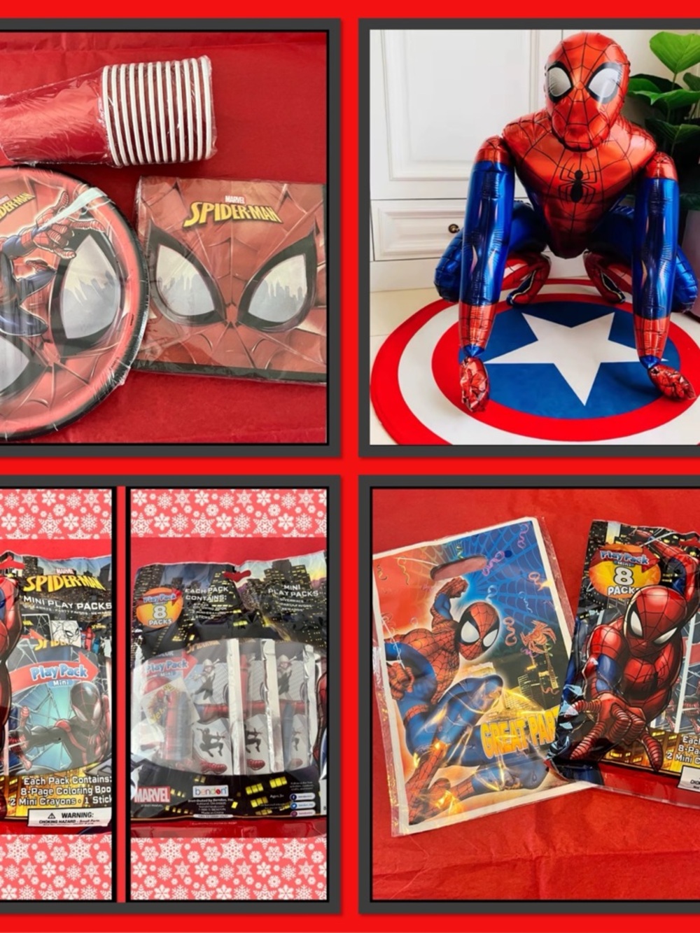 🔴New🔴Spider-Man Birthday Party Pack🔴